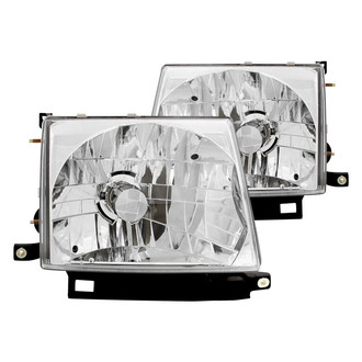 Anzo® - Driver and Passenger Side Chrome Euro Headlights