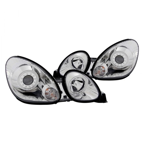 Anzo® - Chrome CCFL Halo Projector Headlights, Lexus GS