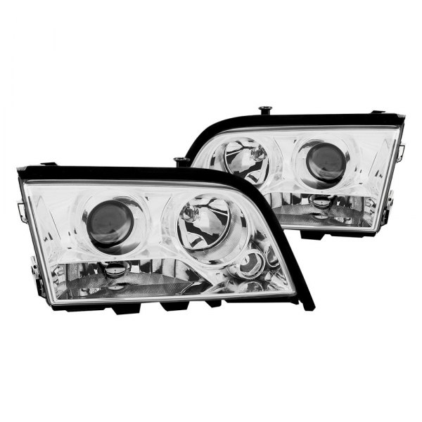 Anzo® - Chrome Projector Headlights, Mercedes C Class
