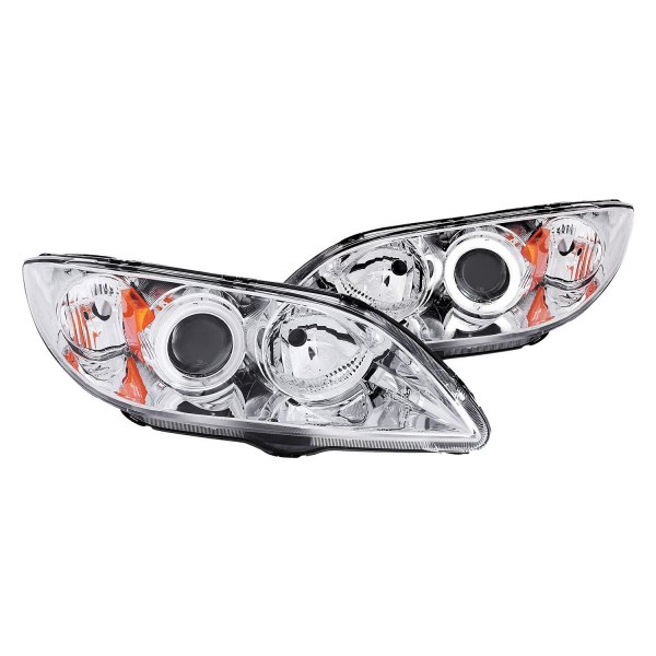 Anzo® - Chrome CCFL Halo Projector Headlights, Mazda 3