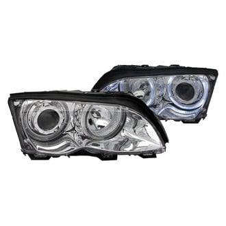 Anzo® - Driver and Passenger Side Chrome LED Halo Projector Headlights