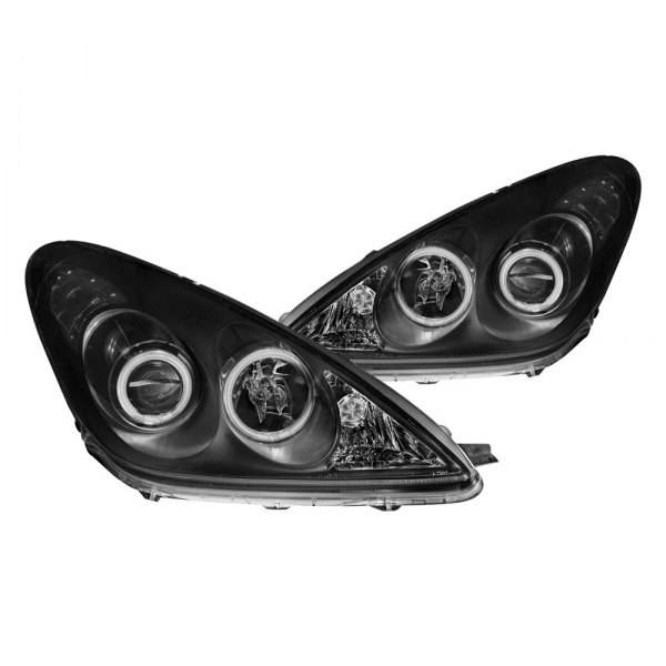 Anzo® - Black CCFL Halo Projector Headlights, Lexus ES