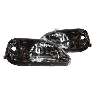 Anzo® - Driver and Passenger Side Chrome Euro Headlights