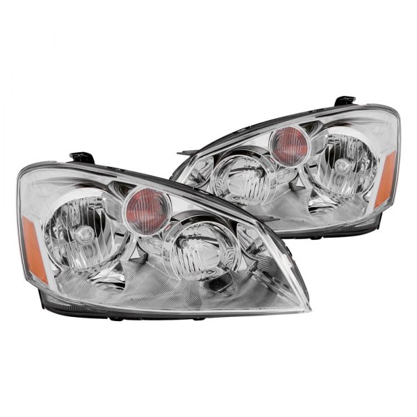 Anzo® - Chrome Euro Headlights, Nissan Altima