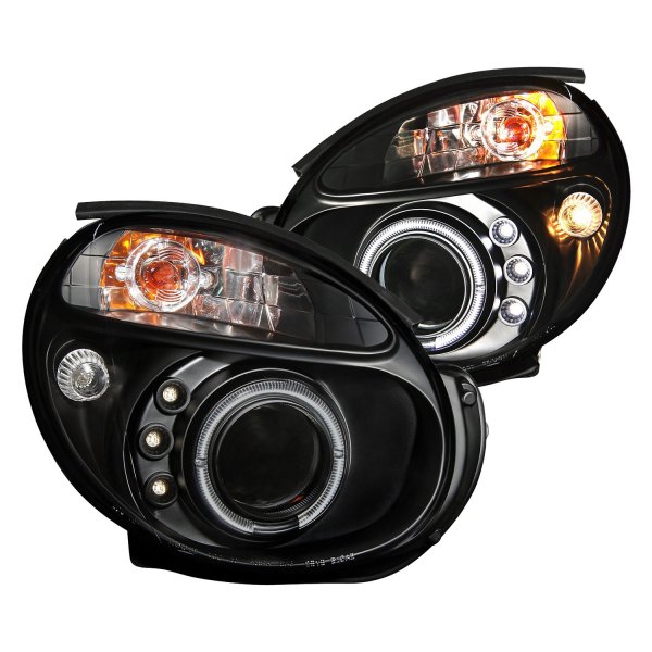 Anzo® - Black Halo Projector Headlights with Parking LEDs