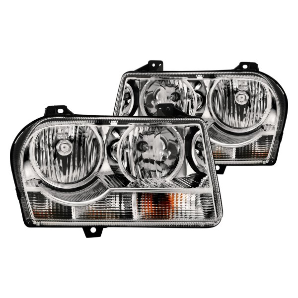 Anzo® - Chrome Euro Headlights, Chrysler 300