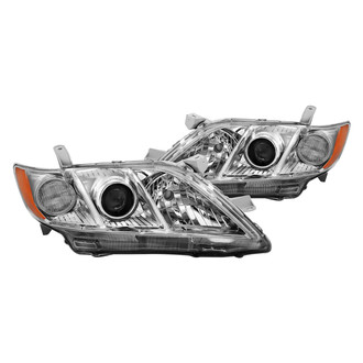 Anzo® - Driver and Passenger Side Chrome Projector Headlights
