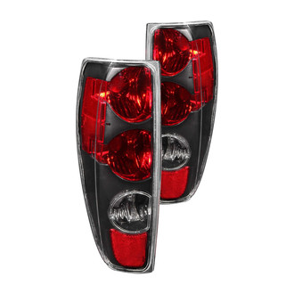 Anzo® - Driver and Passenger Side Black/Red Euro Tail Lights