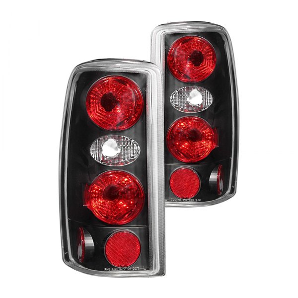 Anzo® - Black/Red Euro Tail Lights