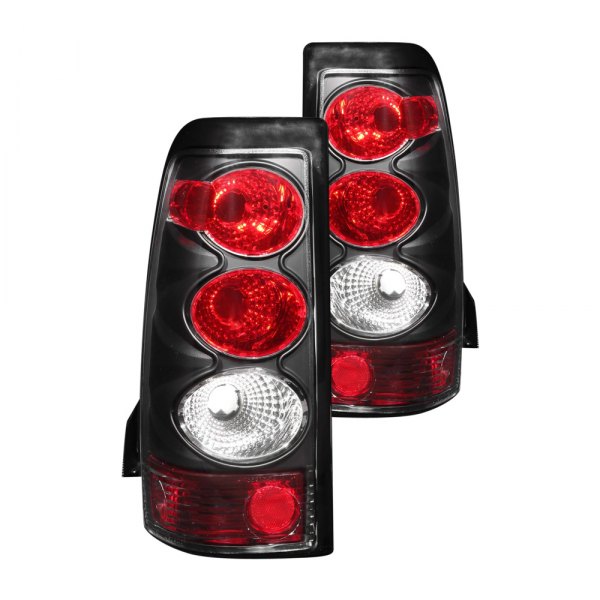 Anzo® - Black/Red Euro Tail Lights