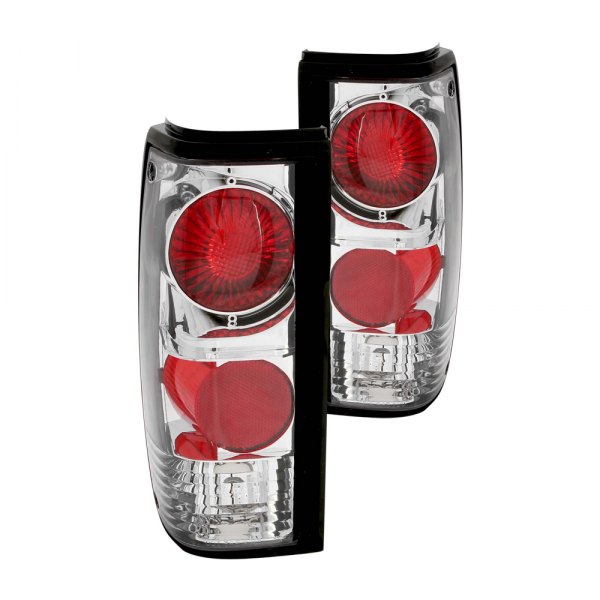Anzo® - Chrome/Red Euro Tail Lights