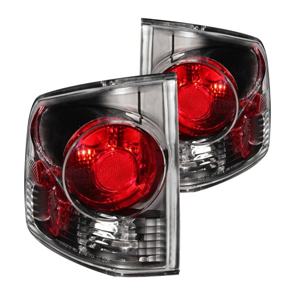 Anzo® - Black/Red 3D Style Euro Tail Lights