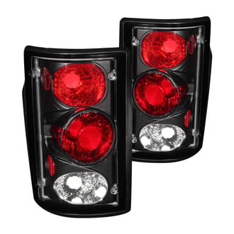 Anzo® - Driver and Passenger Side Black/Red Euro Tail Lights