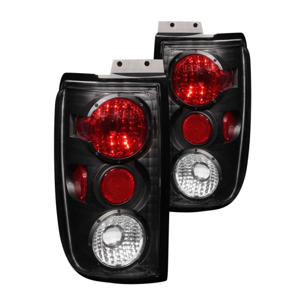 Anzo® - Black/Red G2 Euro Tail Lights, Ford Expedition