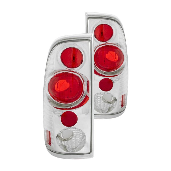 Anzo® - Chrome/Red G2 Euro Tail Lights