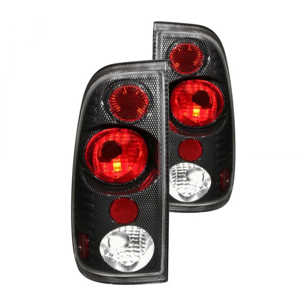 Anzo® - Carbon Fiber/Red G2 Euro Tail Lights