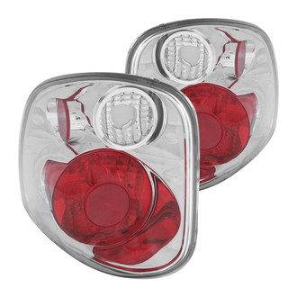 Anzo® - Driver and Passenger Side Chrome/Red G2 Euro Tail Lights