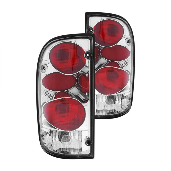 Anzo® - Chrome/Red G2 Euro Tail Lights, Toyota Tacoma