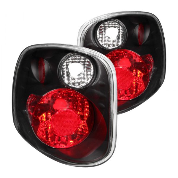 Anzo® - Black/Red Euro Tail Lights, Ford F-150