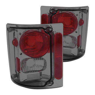 Anzo® 211153 - Driver and Passenger Side Chrome Red/Smoke Euro Tail Lights