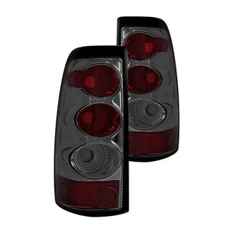 Anzo® - Driver and Passenger Side Chrome Red/Smoke Euro Tail Lights