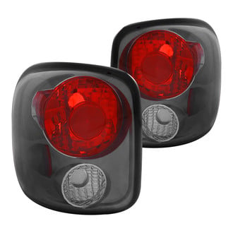 Anzo® - Driver and Passenger Side Black Red/Smoke Euro Tail Lights