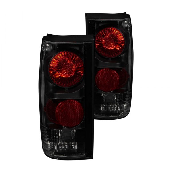 Anzo® - Black Red/Smoke Euro Tail Lights