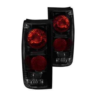 Anzo® 211163 - Driver and Passenger Side Black Red/Smoke Euro Tail Lights