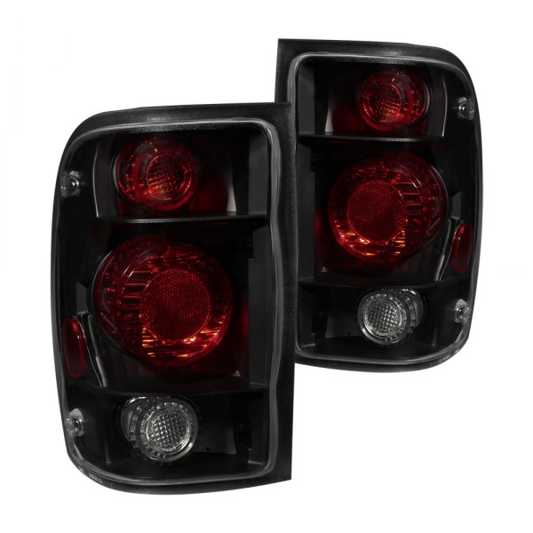 Anzo® - Black Red/Smoke G2 Euro Tail Lights, Ford Ranger