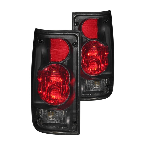 Anzo® - Black Red/Smoke G2 Euro Tail Lights, Toyota Pick Up