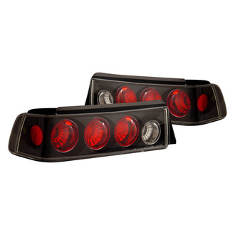 Anzo® - Driver and Passenger Side Black/Red Euro Tail Lights