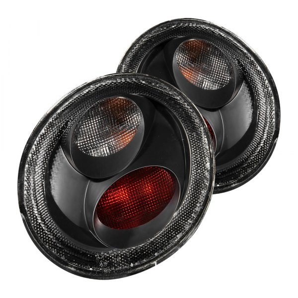 Anzo® - Black/Red Euro Tail Lights, Volkswagen Beetle