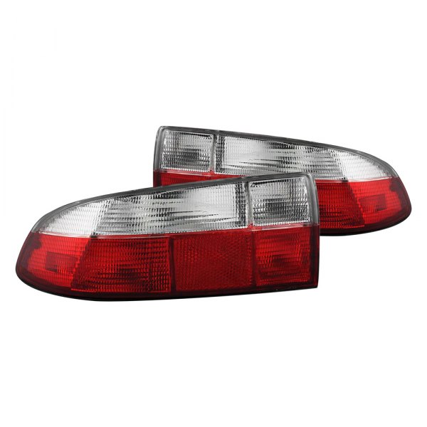Anzo® - Chrome/Red Euro Tail Lights, BMW Z3