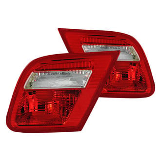 Anzo® - Driver and Passenger Side Inner Chrome/Red Factory Style Tail Lights