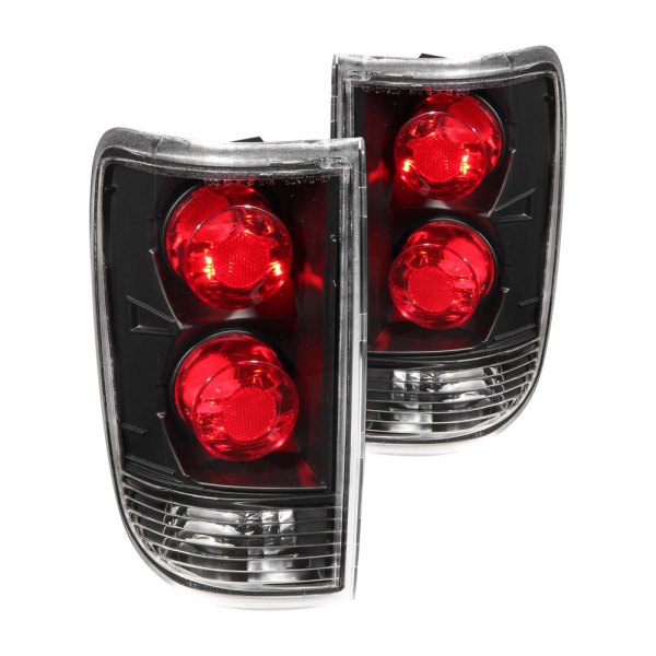 Anzo® - Black Red/Smoke Euro Tail Lights