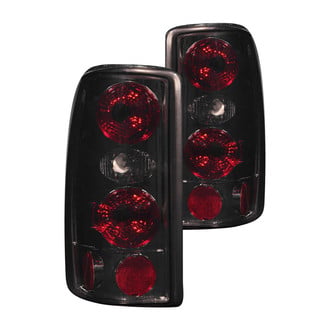 Anzo® - Driver and Passenger Side Black Red/Smoke Euro Tail Lights