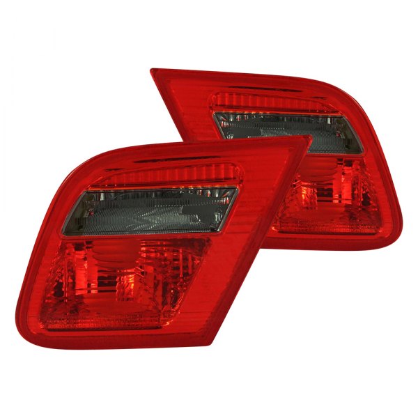 Anzo® - Inner Chrome Red/Smoke Factory Style Tail Lights, BMW 3-Series