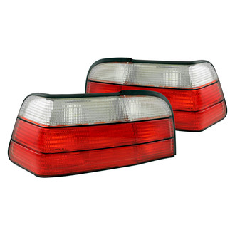 Anzo® - Driver and Passenger Side Chrome/Red Factory Style Tail Lights