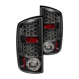 Anzo® - Driver and Passenger Side Black LED Tail Lights