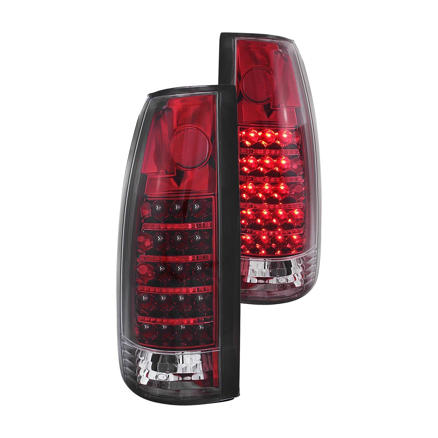 Anzo® - Chevy Tahoe 1996 Chrome/Red G2 LED Tail Lights