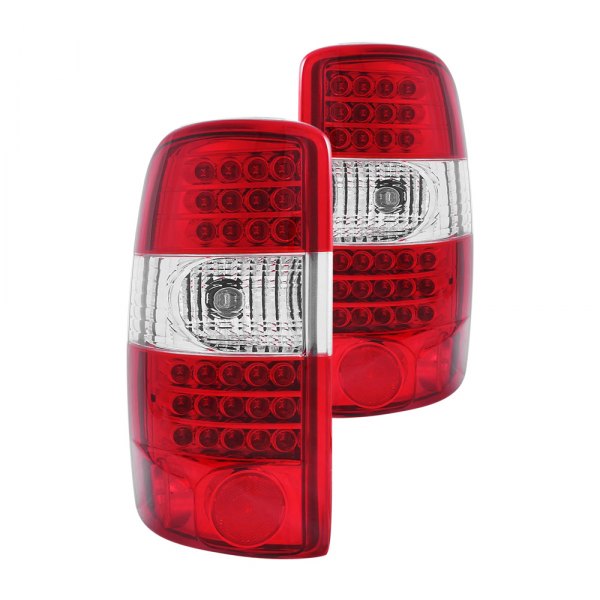 Anzo® - Chrome/Red G2 LED Tail Lights