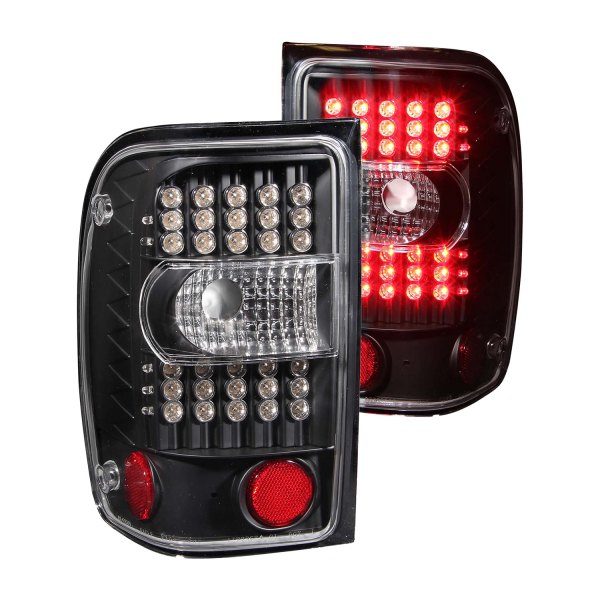 Anzo® - Black G2 LED Tail Lights, Ford Ranger