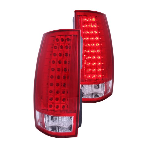 Anzo® - Chrome/Red G4 LED Tail Lights