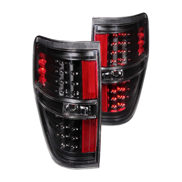 Anzo® - Black LED Tail Lights, Ford F-150