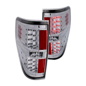 Anzo® - Driver and Passenger Side Chrome LED Tail Lights