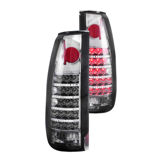 Anzo® - Driver and Passenger Side Chrome/Smoke LED Tail Lights