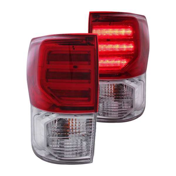 Anzo® - Chrome/Red G2 LED Tail Lights, Toyota Tundra