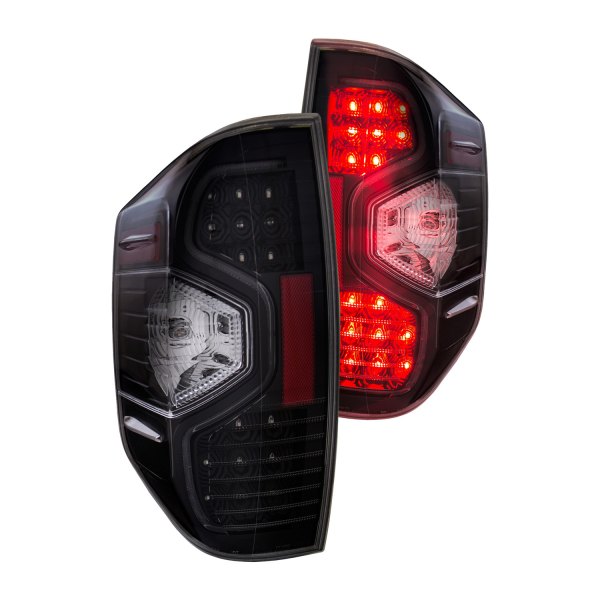 Anzo® - Black LED Tail Lights, Toyota Tundra