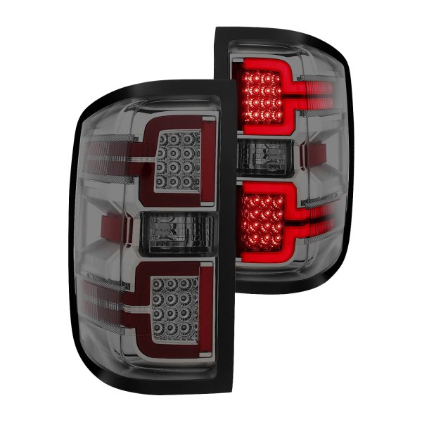 Anzo® - Chrome/Smoke Sequential Fiber Optic LED Tail Lights