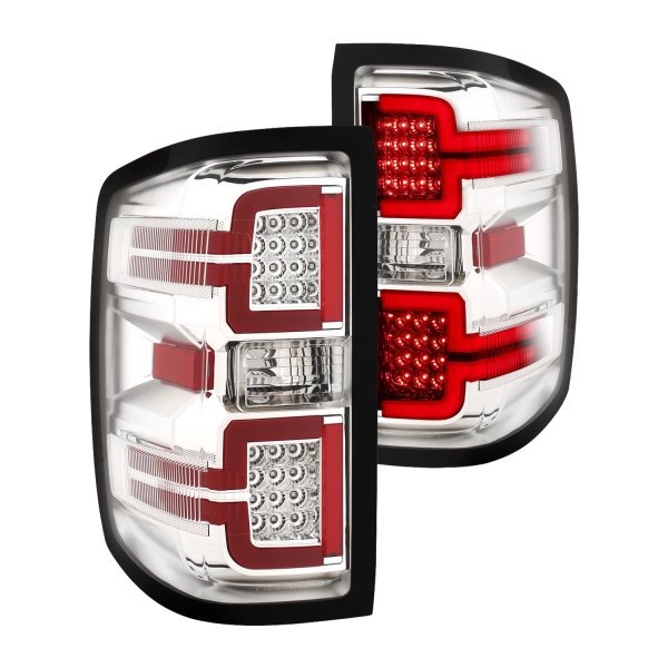 Anzo® - Chrome Sequential Fiber Optic LED Tail Lights